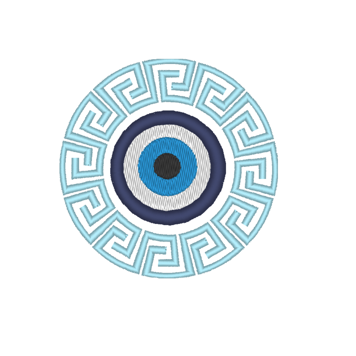 Evil Eye Machine Embroidery Design - Digital Embroidery File