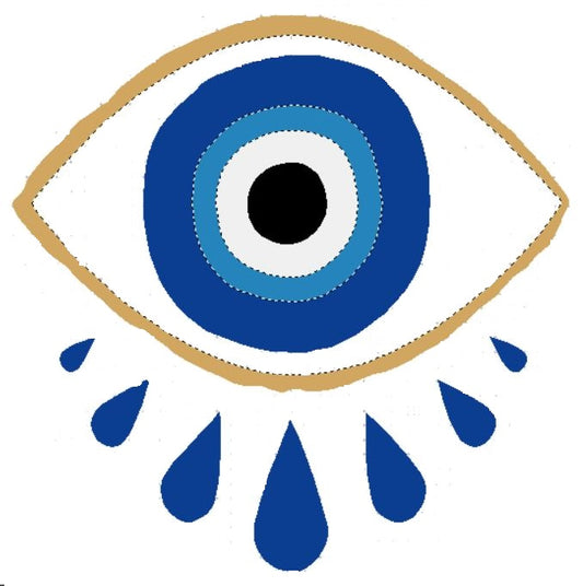 Evil Eye Machine Embroidery Design - Digital Embroidery File
