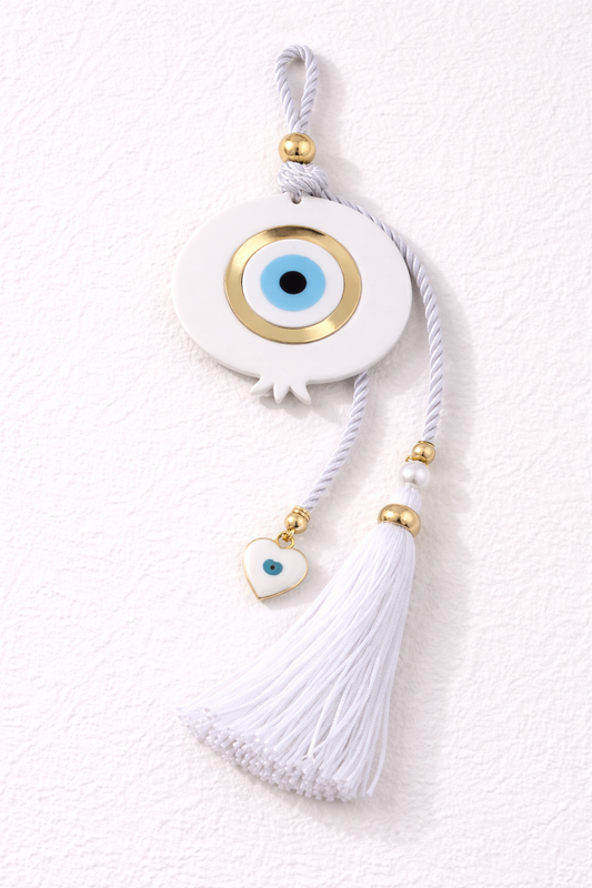 Evil Eye Pomegranate Wall Hanging - House Protection & Good Luck Decor