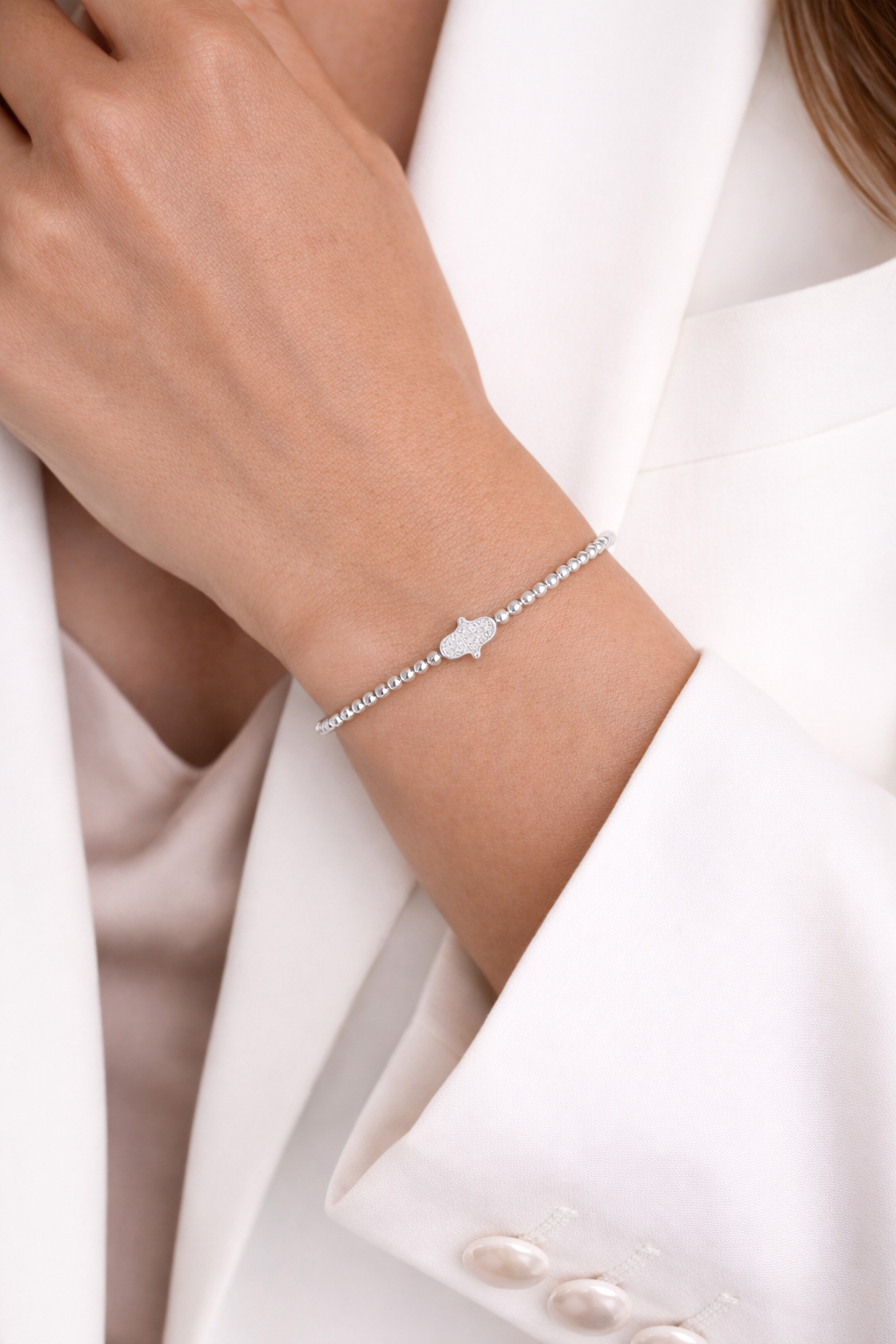Bracelet Main Fatma en Argent  - Cadeau pour elle