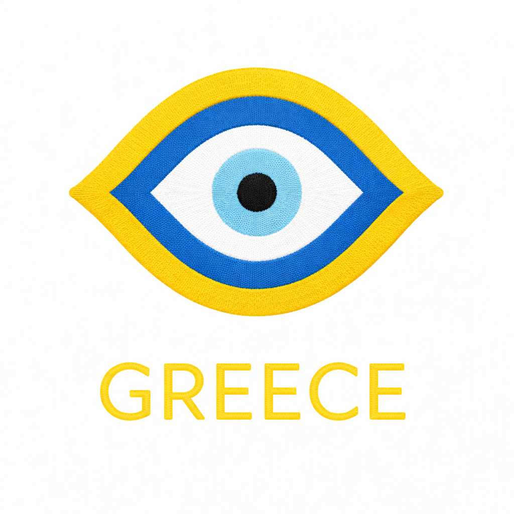 Broderie numérique Oeil Bleu Greece – Téléchargement instantané