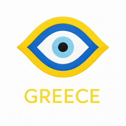 Broderie numérique Oeil Bleu Greece – Téléchargement instantané
