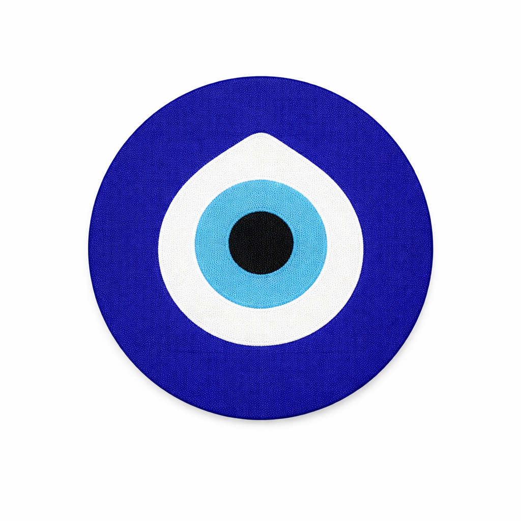 Fichier de broderie numérique - Motif Oeil Bleu Classique – Téléchargement instantané