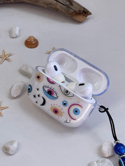 Evil Eye AirPods Pro 2 Case - AirPods Case Cover - Customisable Strap