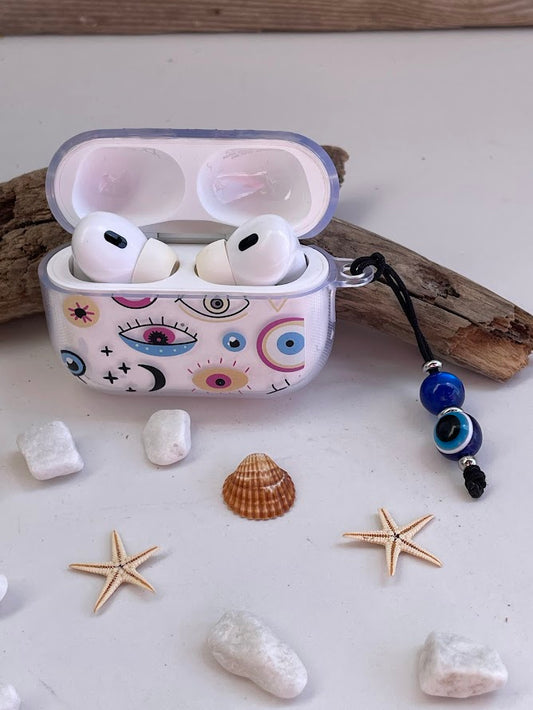 Evil Eye AirPods Pro 2 Case - AirPods Case Cover - Customisable Strap