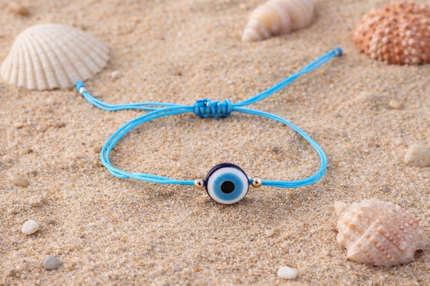 Blue Evil Eye Protection Bracelet, Greek gift,  Gift for her