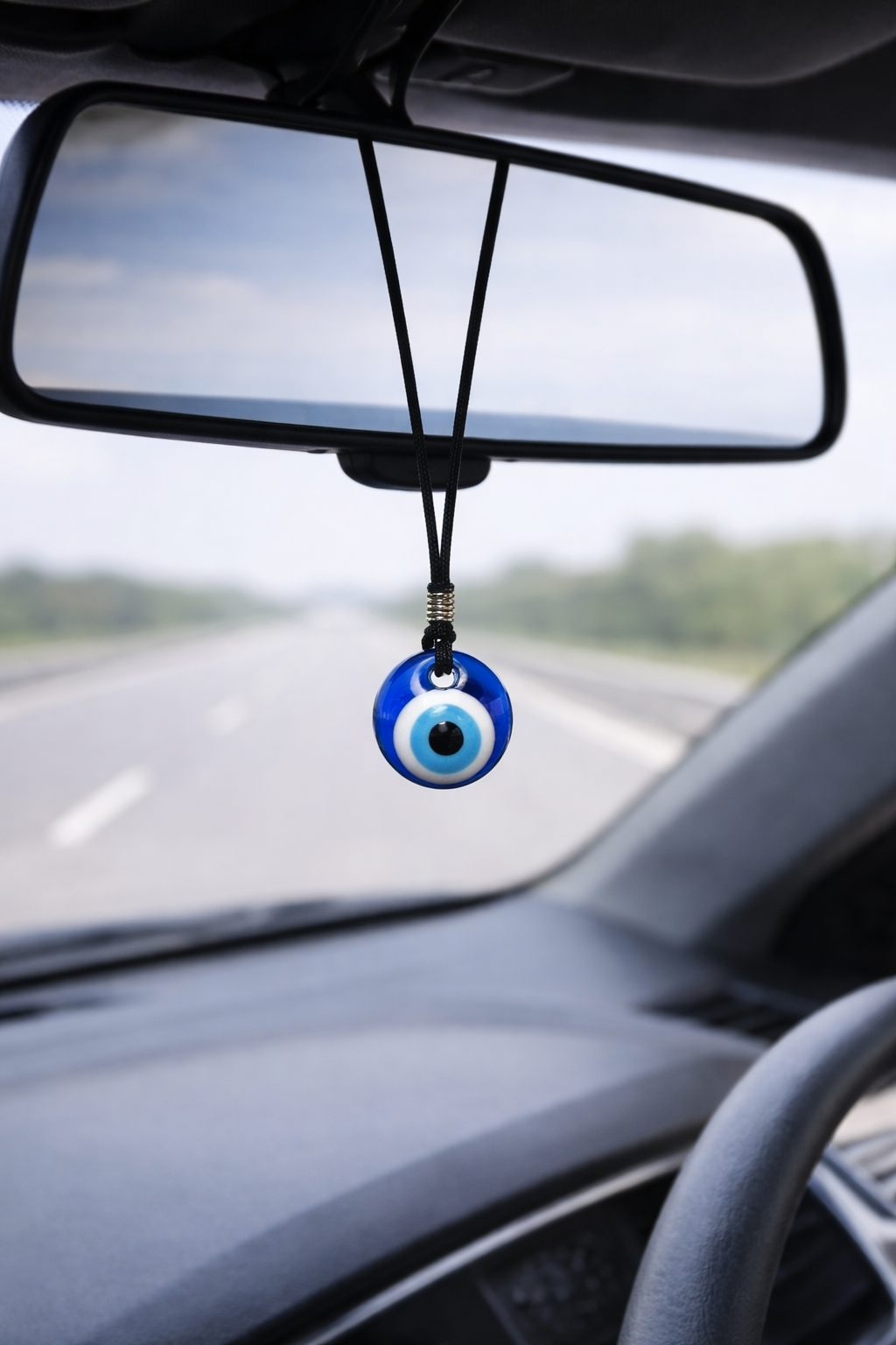 Bijou de rétroviseur Oeil Bleu en Verre 
