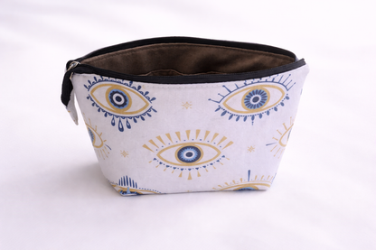 Evil eye makeup bag - Cosmetic Bag - Greek gift - Gift for her