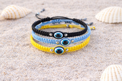 Evil Eye Protection Bracelet - Gift for Him or for Her - Many Colors Available