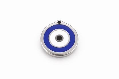Enamel Evil Eye Pet Collar Charm: Stainless Steel Cat/Dog Protection