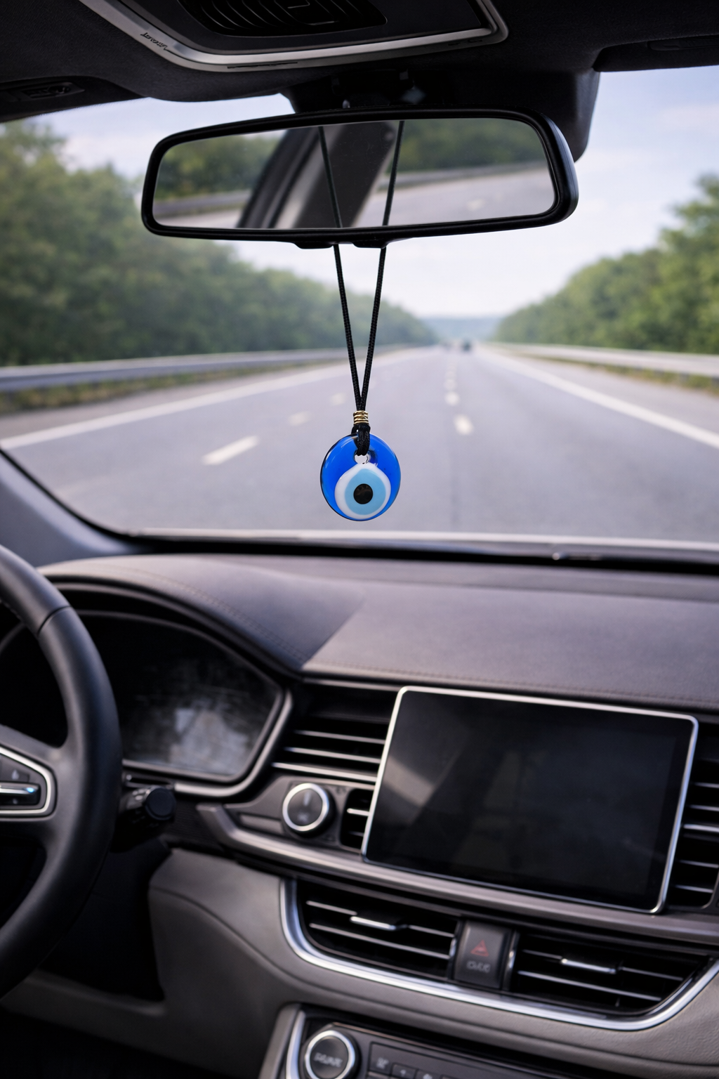 Bijou de rétroviseur Oeil Bleu en Verre 