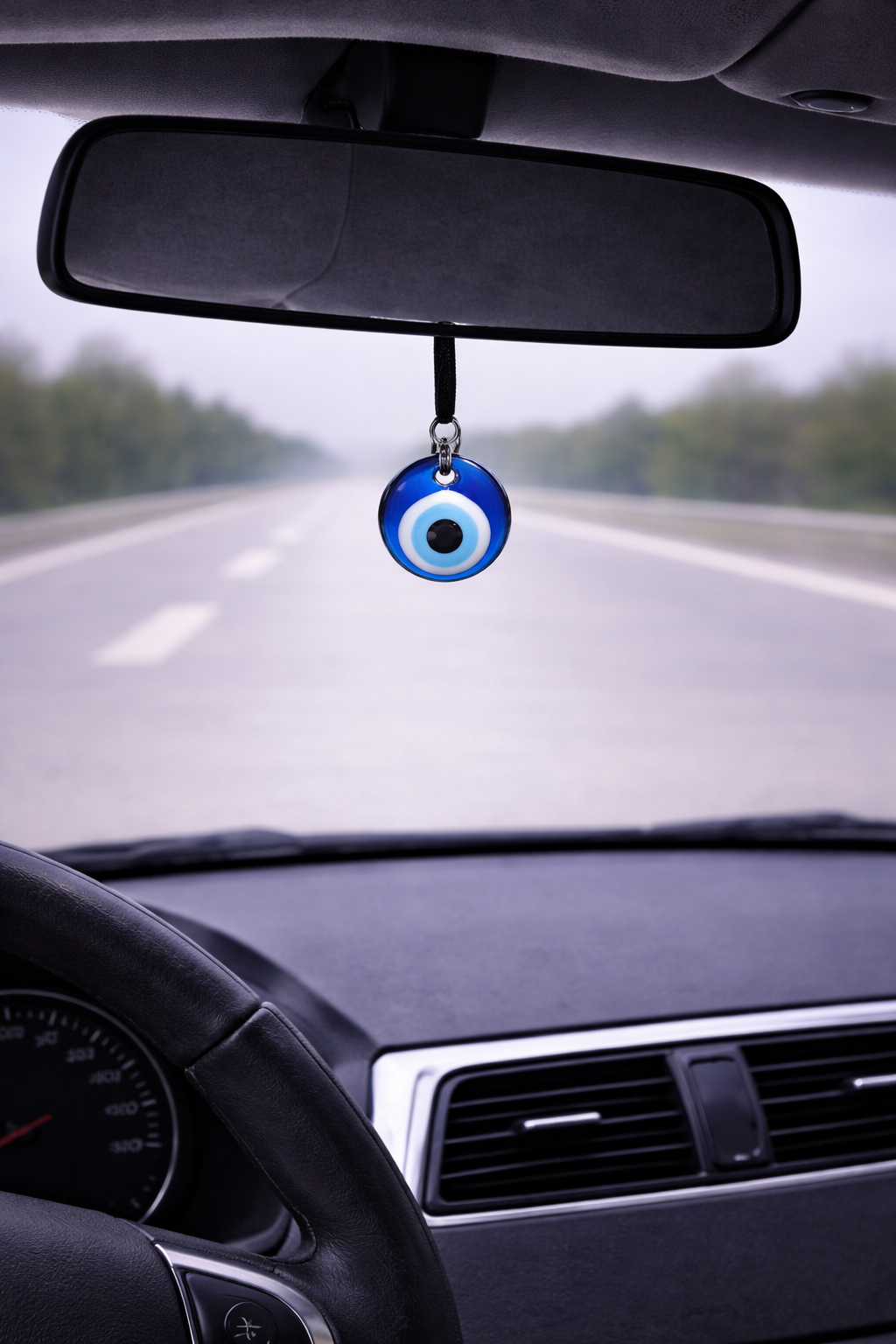 Bijou de rétroviseur Oeil Bleu en Verre 