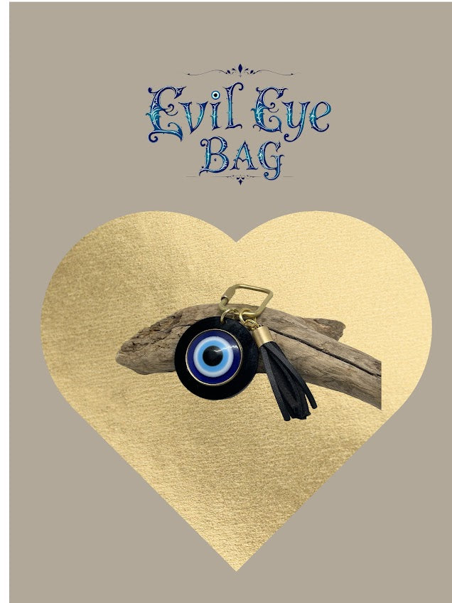 Handmade Evil Eye Bag Charm & Tassel Keychain | Custom Order for Vanessa