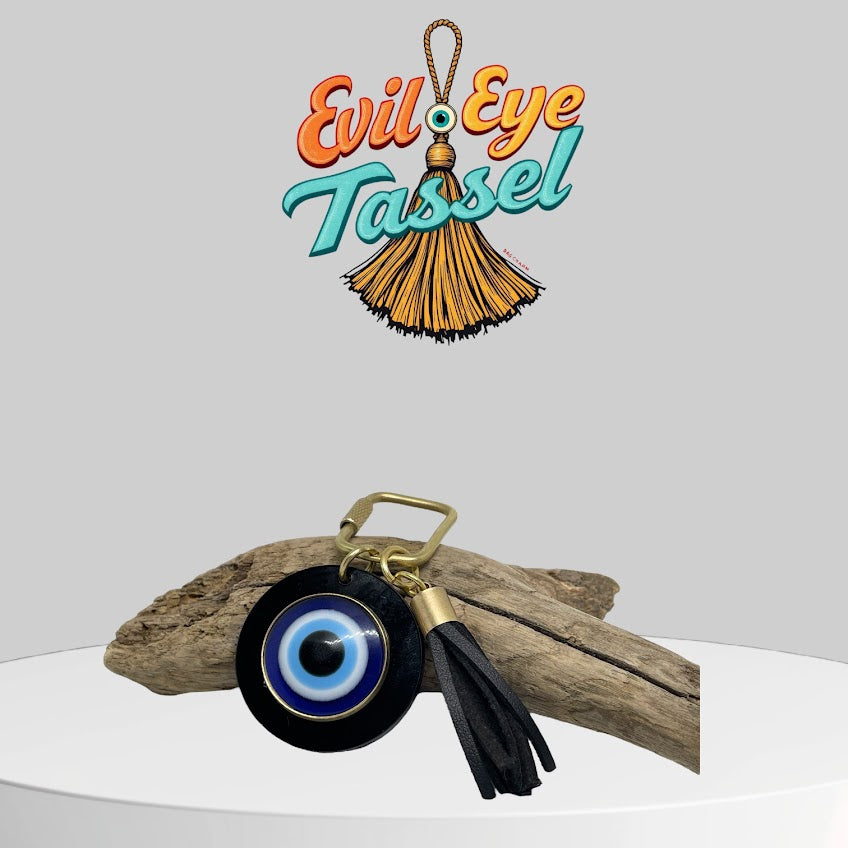 Handmade Evil Eye Bag Charm & Tassel Keychain | Custom Order for Vanessa