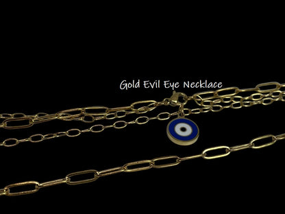 Layered Evil Eye Necklace Set - Protection Jewelry