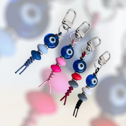 Greek Glass Evil Eye Bag Charm
