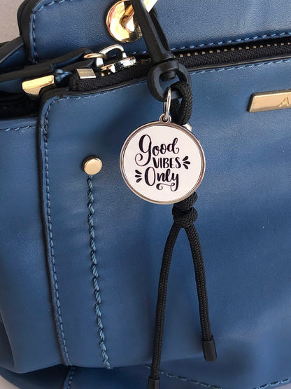 Good Vibes Only Bag Charm
