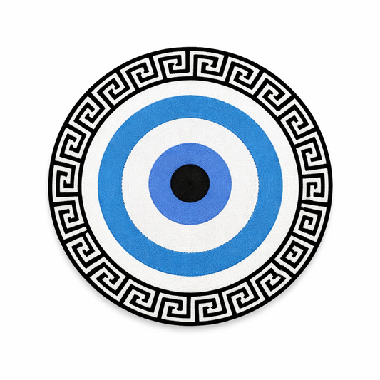 Fichier de broderie numérique - Motif Grec Oeil Bleu – Téléchargement instantané