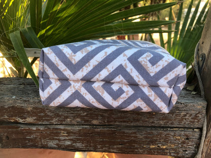 Greek Key Cosmetic Bag - Greek gift - Gift for Her