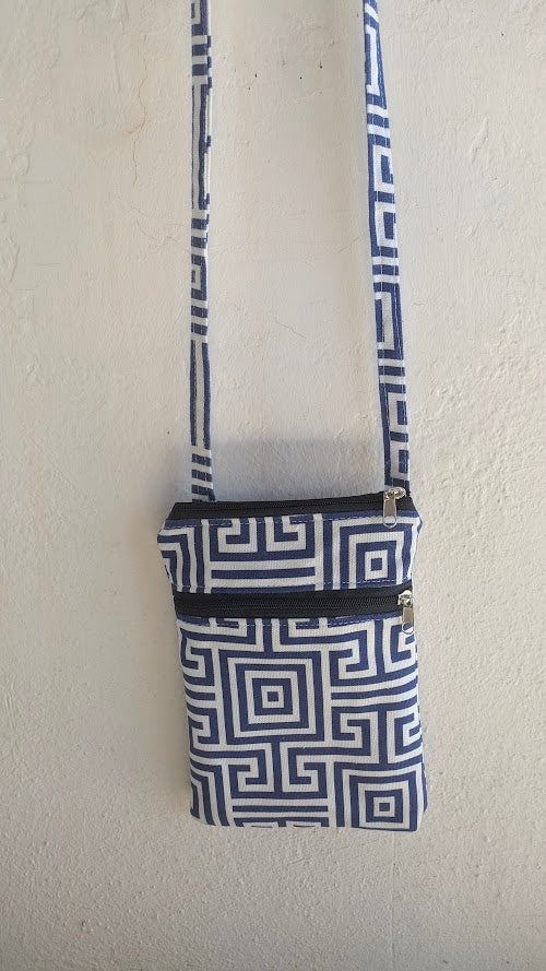 Greek Key Cellphone Bag – Crossbody Cellphone Bag – Greek Gift - Gift for Her