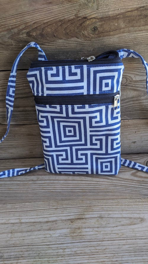 Greek Key Cellphone Bag – Crossbody Cellphone Bag – Greek Gift - Gift for Her