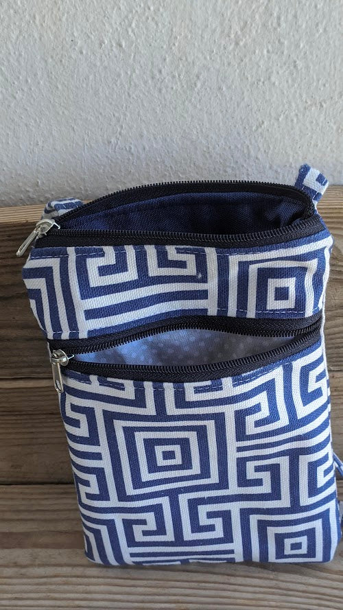 Greek Key Cellphone Bag – Crossbody Cellphone Bag – Greek Gift - Gift for Her