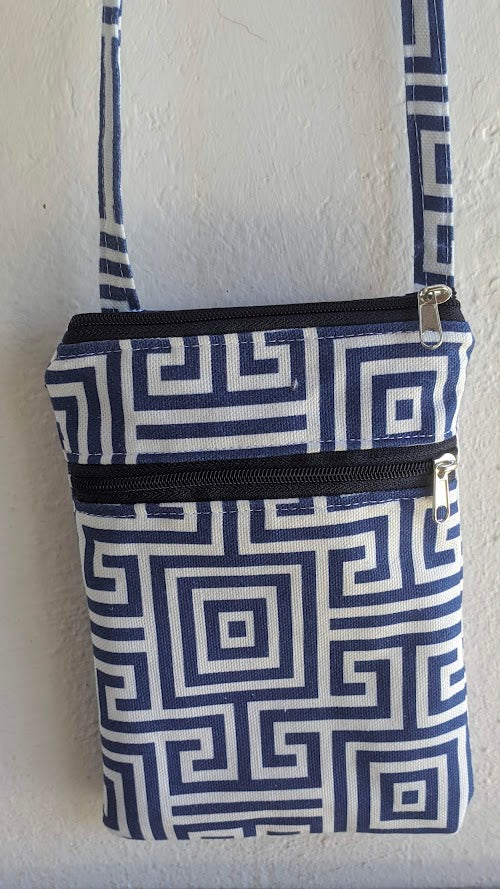 Greek Key Cellphone Bag – Crossbody Cellphone Bag – Greek Gift - Gift for Her