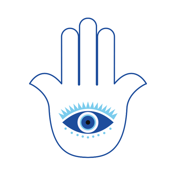 Evil Eye Dog Tag - Small Medium Dog Tag - Available in 8 Designs
