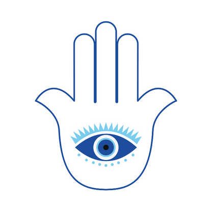 Evil Eye Dog Tag - Small Medium Dog Tag - Available in 8 Designs