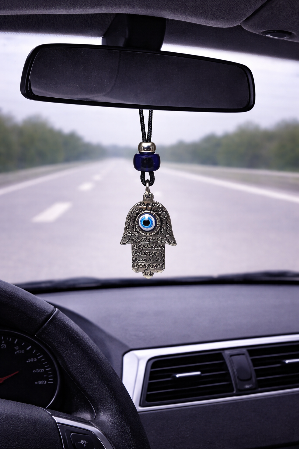 Bijou de Retroviseur Main de Fatma en Acier