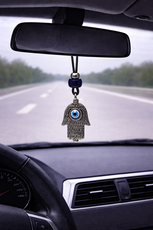 Bijou de Retroviseur Main de Fatma en Acier