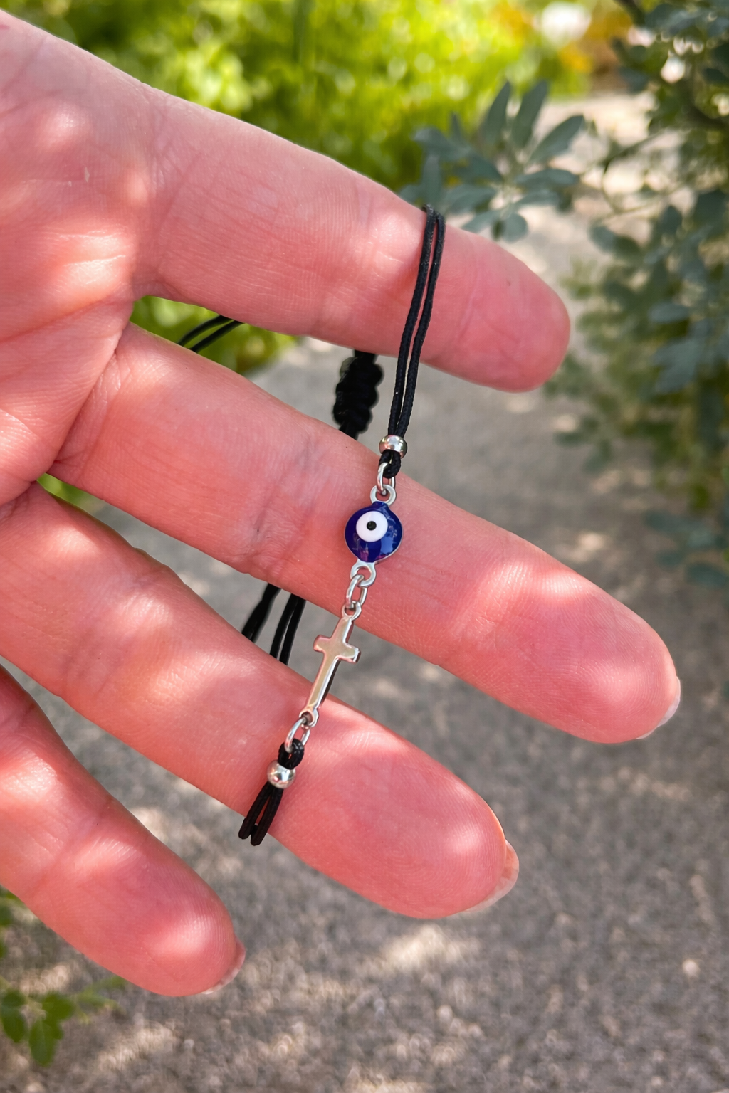 Bracelet Blue Evil Eye Cross - Bijoux grecs - Cadeau pour elle