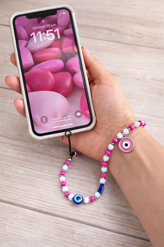 Bijou de Portable Oeil Bleu Porte Bonheur