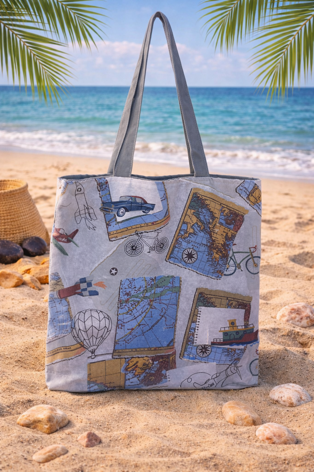 Sac Fourre-Tout Thème du Voyage - Tote bag