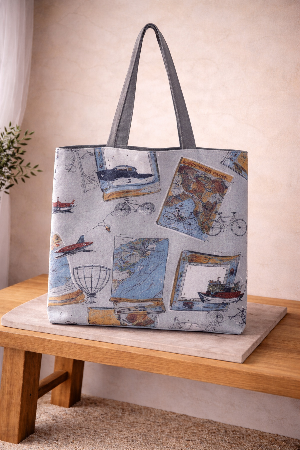Sac Fourre-Tout Thème du Voyage - Tote bag
