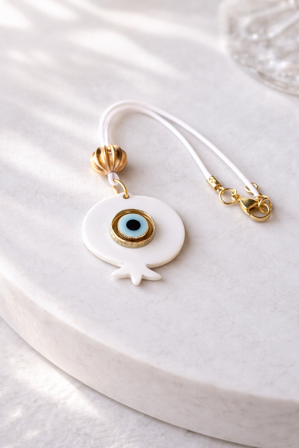 Evil Eye Pomegranate Car Mirror Charm - Car Accessories