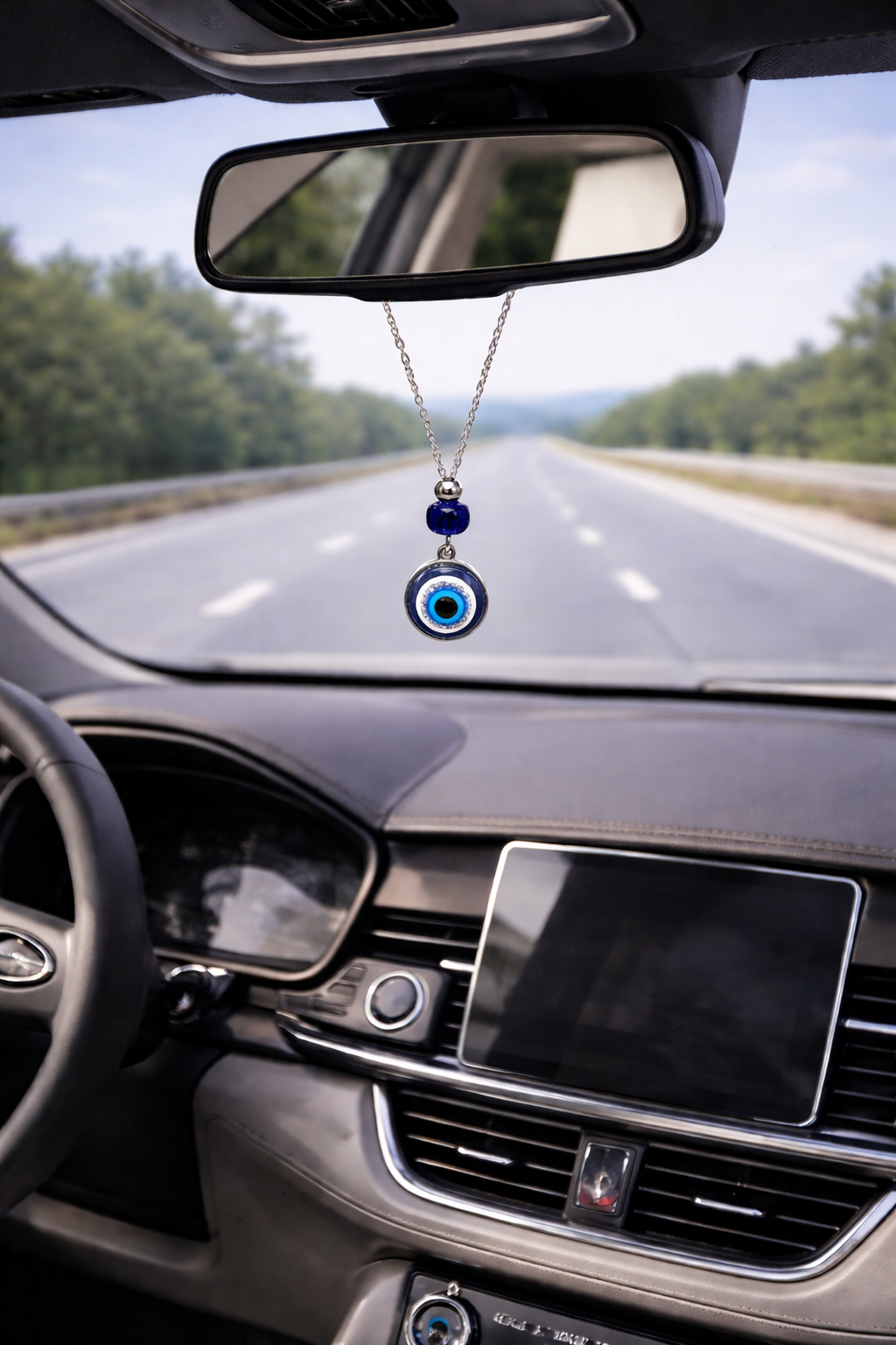 Bijou de Retroviseur Oeil Bleu - Porte bonheur