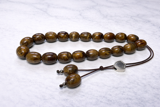 Brown Worry Beads - Greek Relaxation Gift - Handcrafted Komboloi
