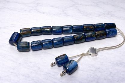 Blue worry beads - Greek gift - Anti stress gift - Blue komboloi - Gift for Him
