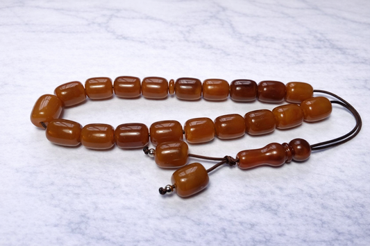 Burnt Orange Worry Beads – Greek Gift – Anti Stress Toy – Gift for Him