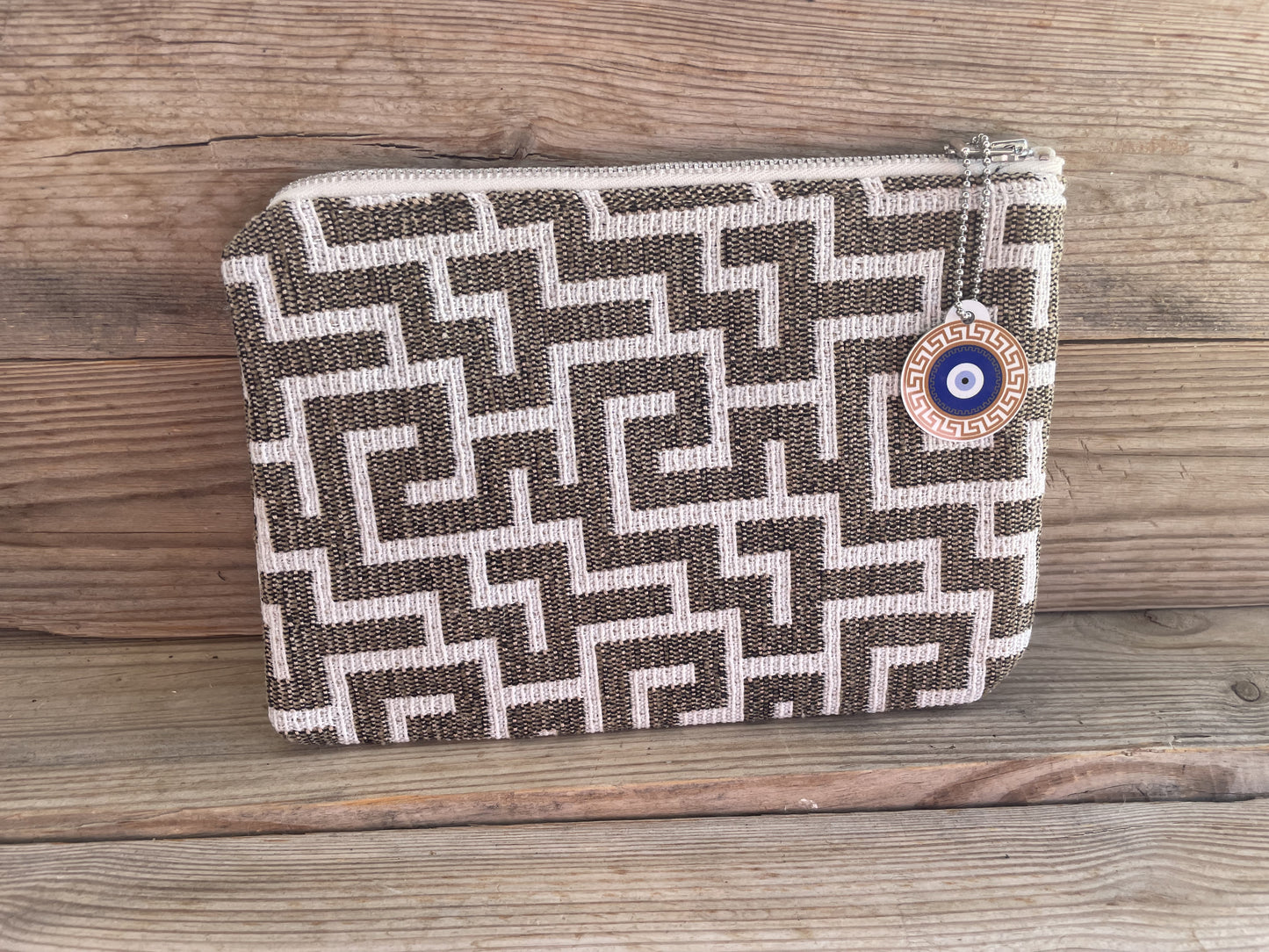Pochette en tissu Motif Grec - Disponible en deux couleurs - Cadeau grec