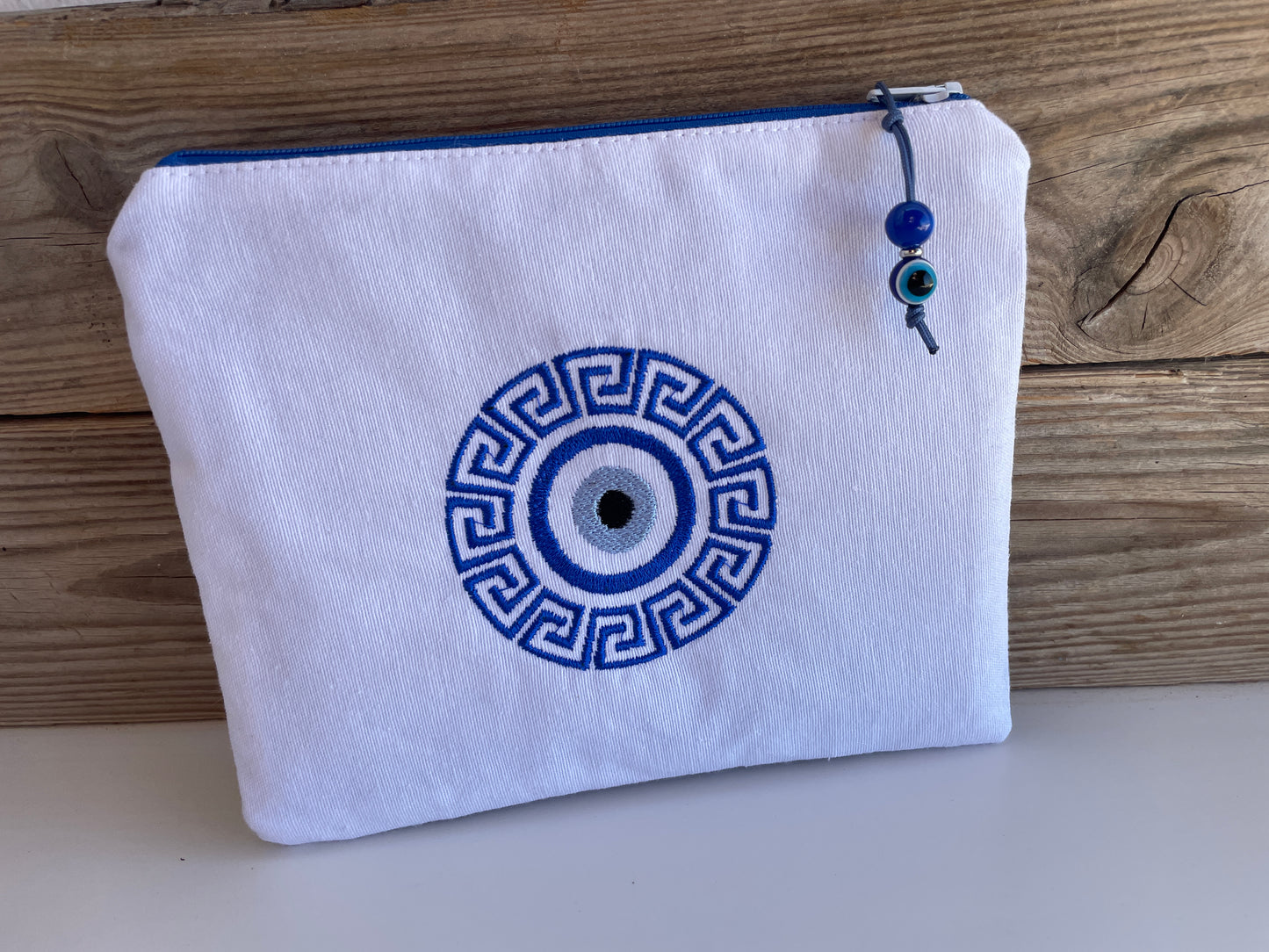 Pochette Motif Brodée Grec et Oeil   –  Souvenir Grec