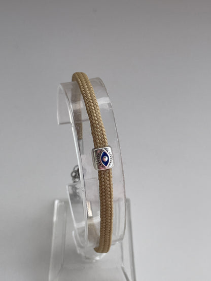 Bracelet œil bleu en paracorde, symbole de protection et d’élégance