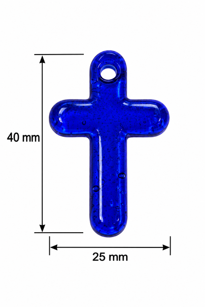 Greek Evil Eye & Cross Car Mirror Charm
