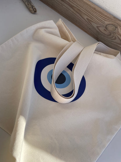 Greek Evil Eye ToteBag - 100% Cotton - Greek Gift