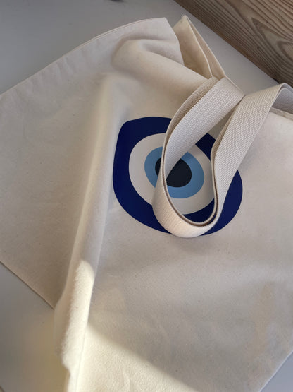 Greek Evil Eye ToteBag - 100% Cotton - Greek Gift