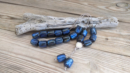 Blue worry beads - Greek gift - Anti stress gift - Blue komboloi - Gift for Him