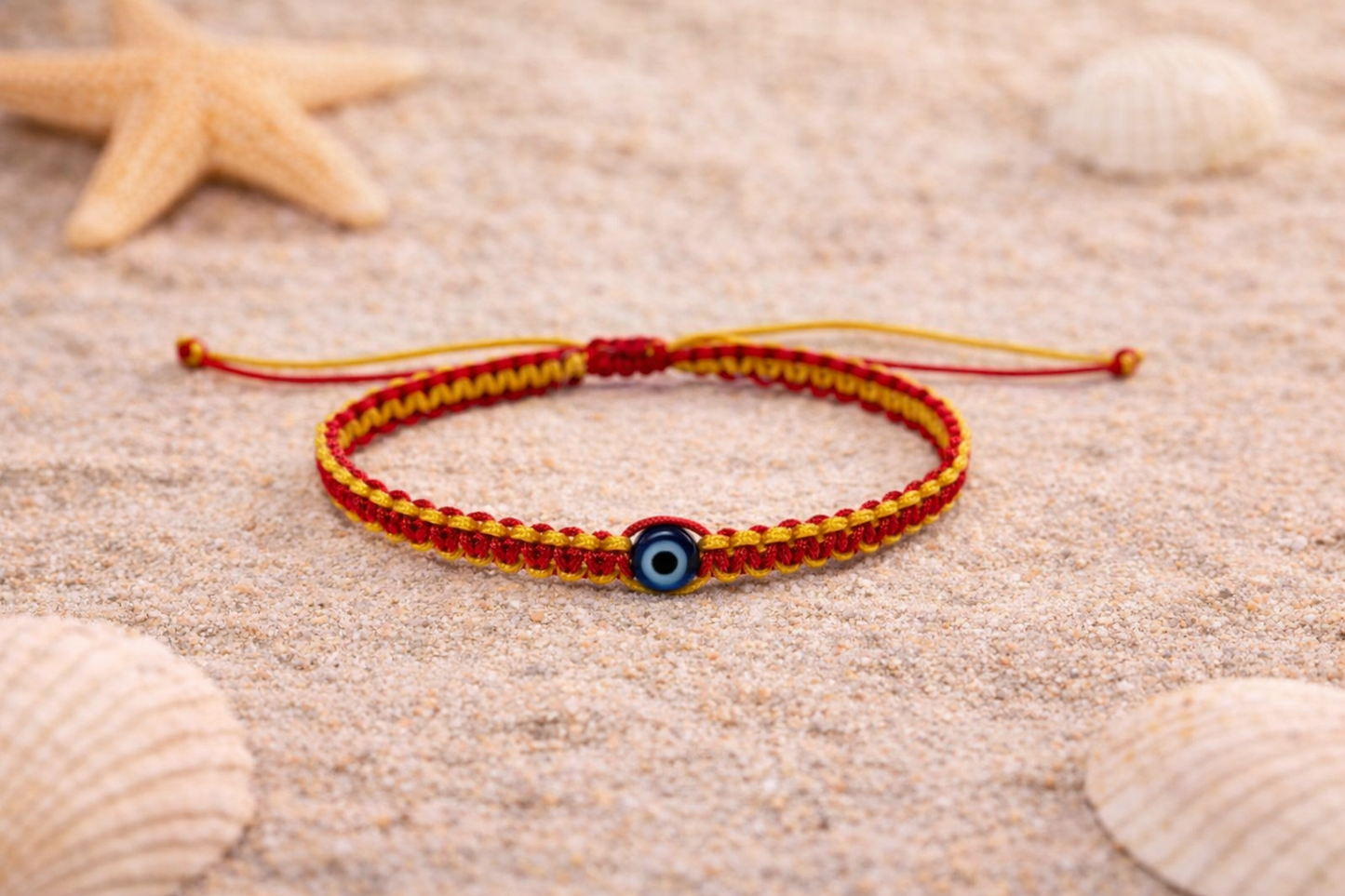 Bracelet Macramé Oeil Bleu - Idée cadeau