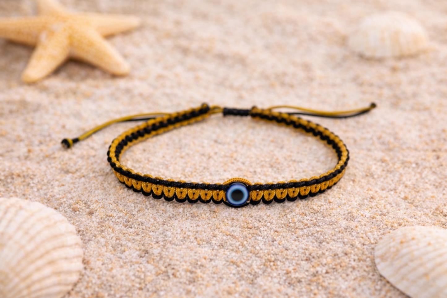 Bracelet Macramé Oeil Bleu - Idée cadeau