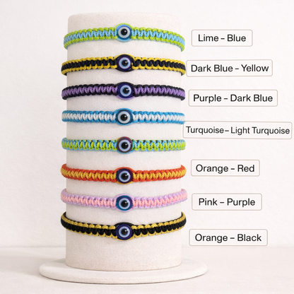 Bracelet Macramé Oeil Bleu - Idée cadeau